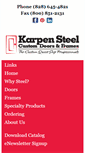 Mobile Screenshot of karpensteel.com