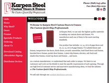 Tablet Screenshot of karpensteel.com